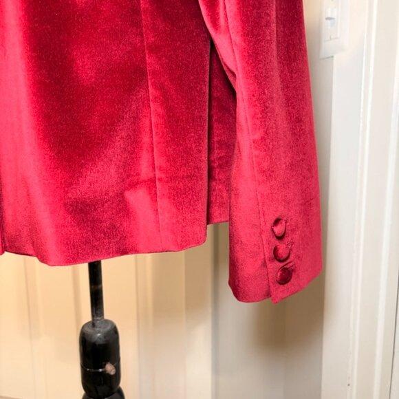 Altuzarra Target Burgundy Velvet Fitted Blazer, Sz M - Picture 8 of 8
